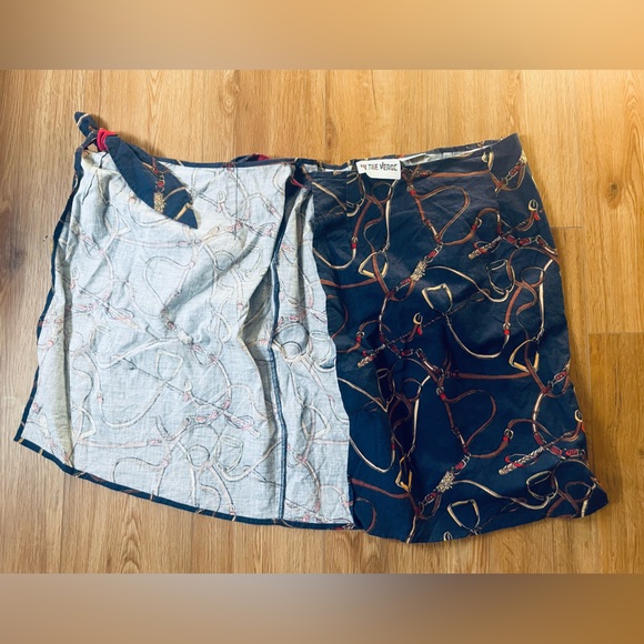 Vintage On the Verge western print wrap skirt, XS - Picture 5 of 8